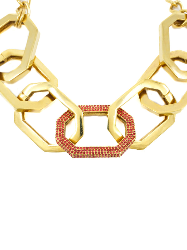 Oscar de la Renta Oversized Chain Necklace