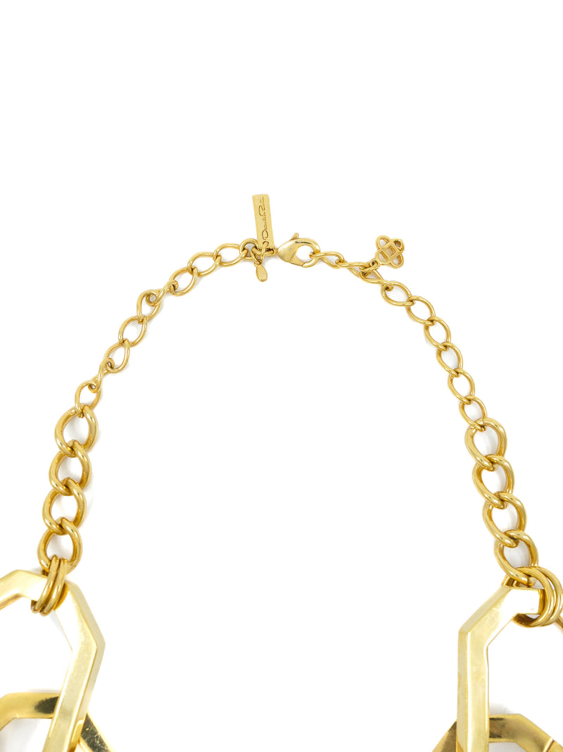 Oscar de la Renta Oversized Chain Necklace
