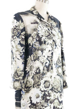 2010 Prada Floral Silk Coat