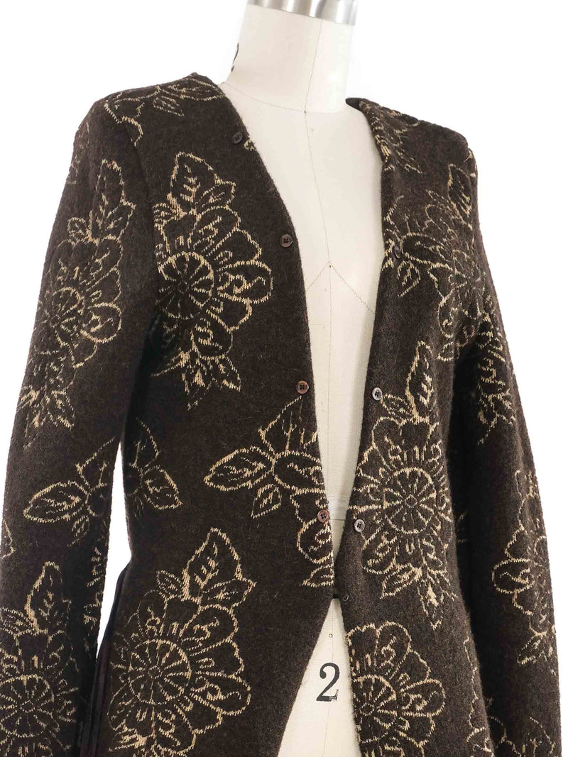 Just Cavalli Intarsia Knit Cardigan