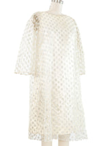 1960s Metallic Dot Mini Dress