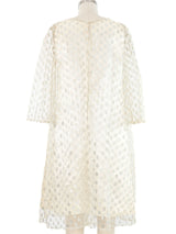 1960s Metallic Dot Mini Dress