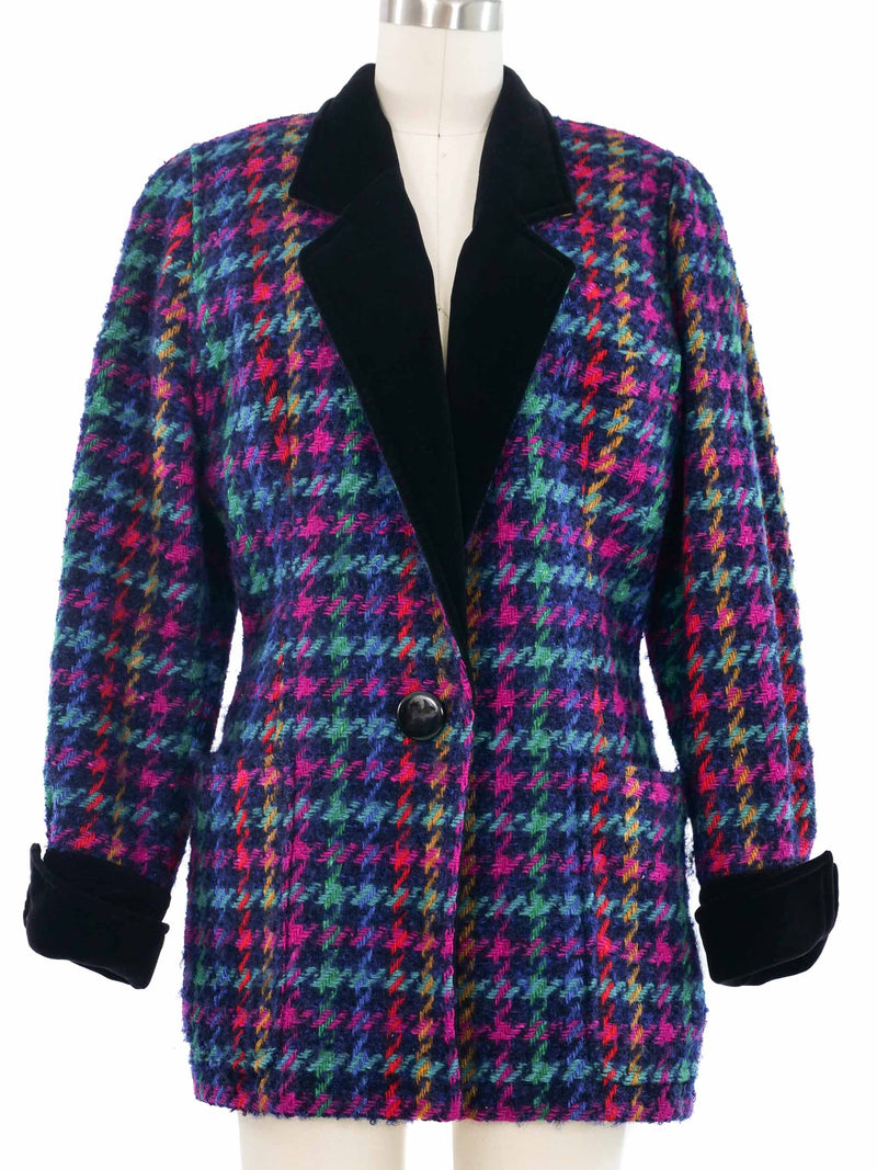 Escada Multicolor Tweed Blazer