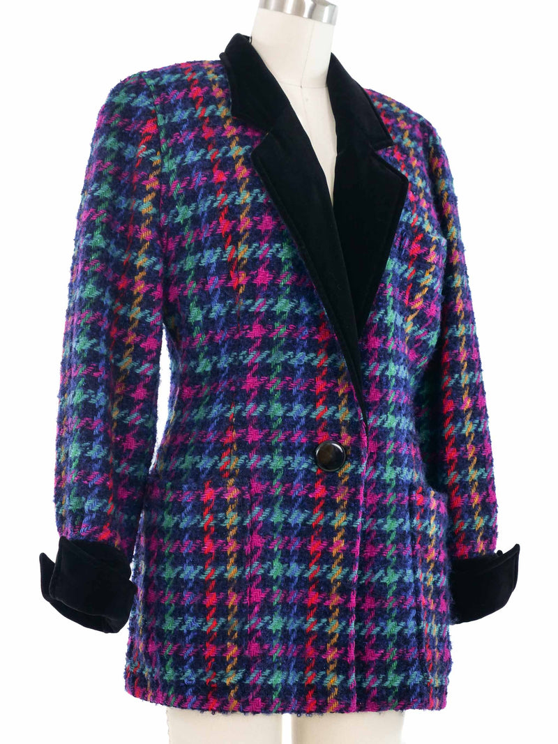 Escada Multicolor Tweed Blazer
