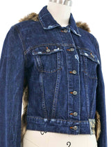 Voyage Faux Fur Trimmed Denim Jacket