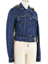 Voyage Faux Fur Trimmed Denim Jacket