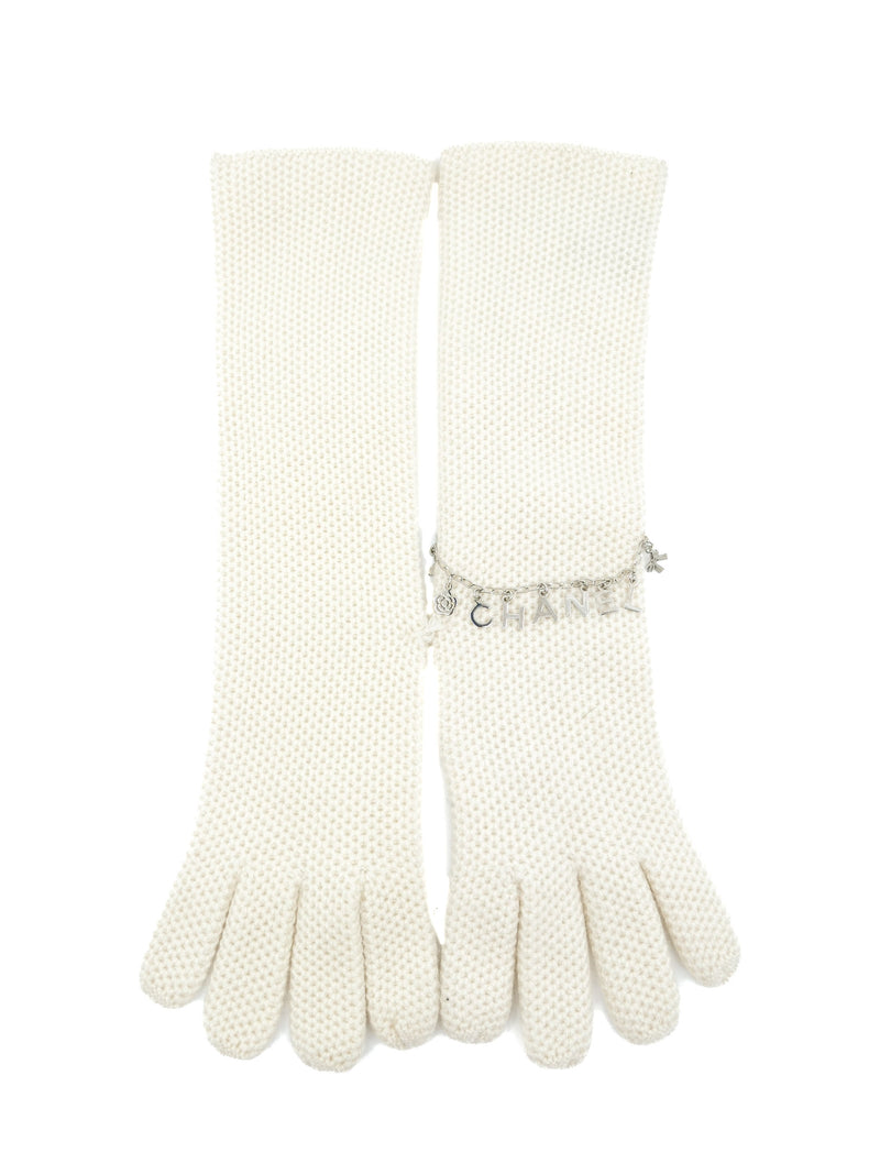 Chanel Cashmere Charm Bracelet Gloves
