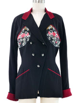 Karl Lagerfeld Embellished Bust Jacket