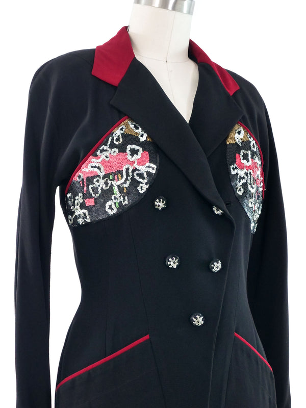 Karl Lagerfeld Embellished Bust Jacket