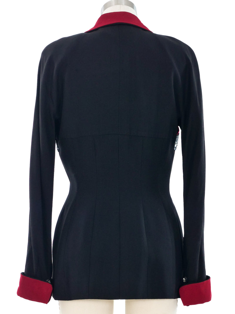 Karl Lagerfeld Embellished Bust Jacket