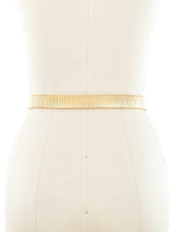 Kenneth Jay Lane Floral Buckle Stretch Belt