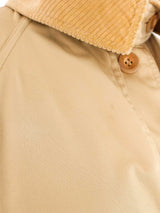 1970s Courreges Tan Corduroy Accent Coat