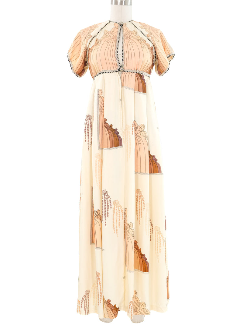 Jean Varon Art Nouveau Print Dress Dress arcadeshops.com