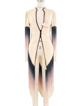 Ombre Fringe Crepe Jacket Top arcadeshops.com