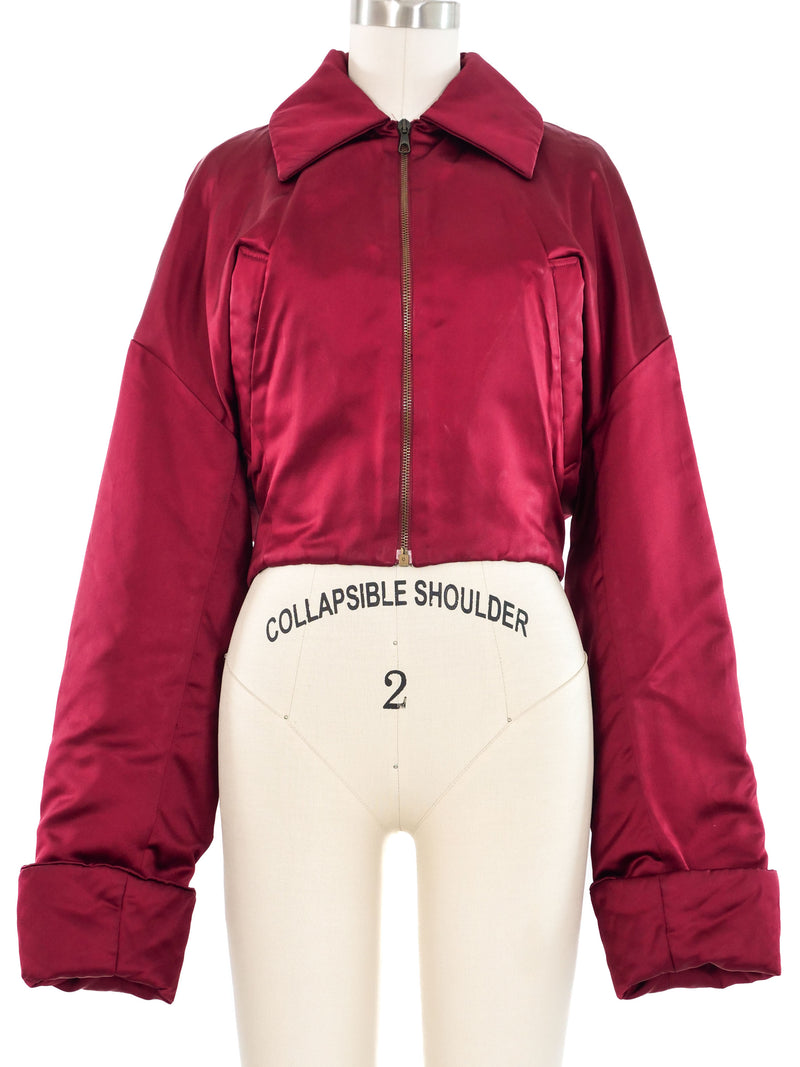 Dolce & Gabbana Satin Bomber Jacket