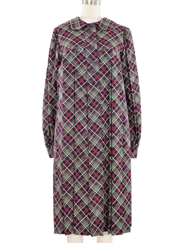 Yves Saint Laurent Peter Pan Collar Smock Dress