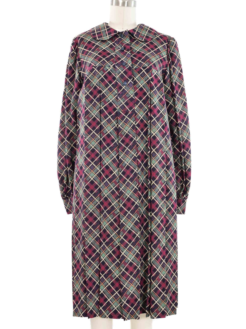 Yves Saint Laurent Peter Pan Collar Smock Dress