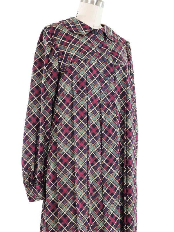 Yves Saint Laurent Peter Pan Collar Smock Dress