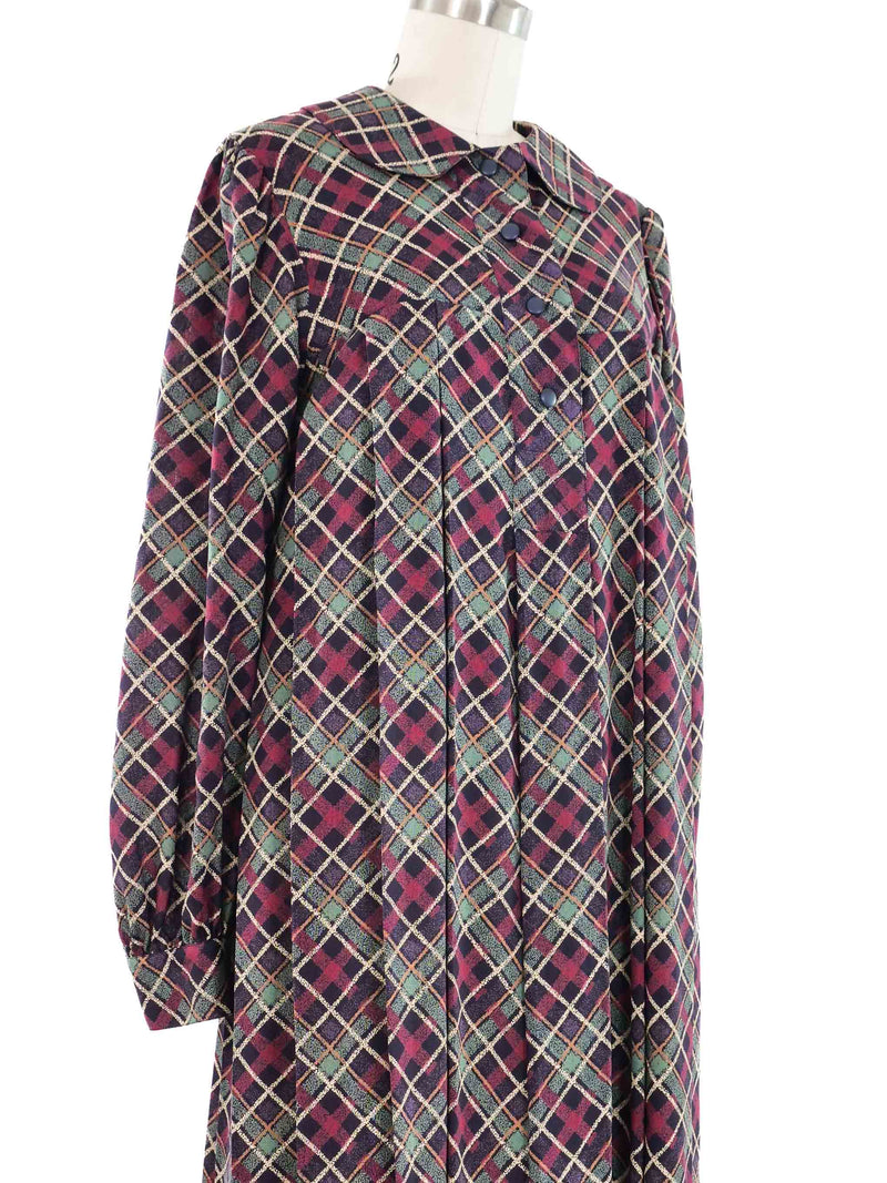 Yves Saint Laurent Peter Pan Collar Smock Dress