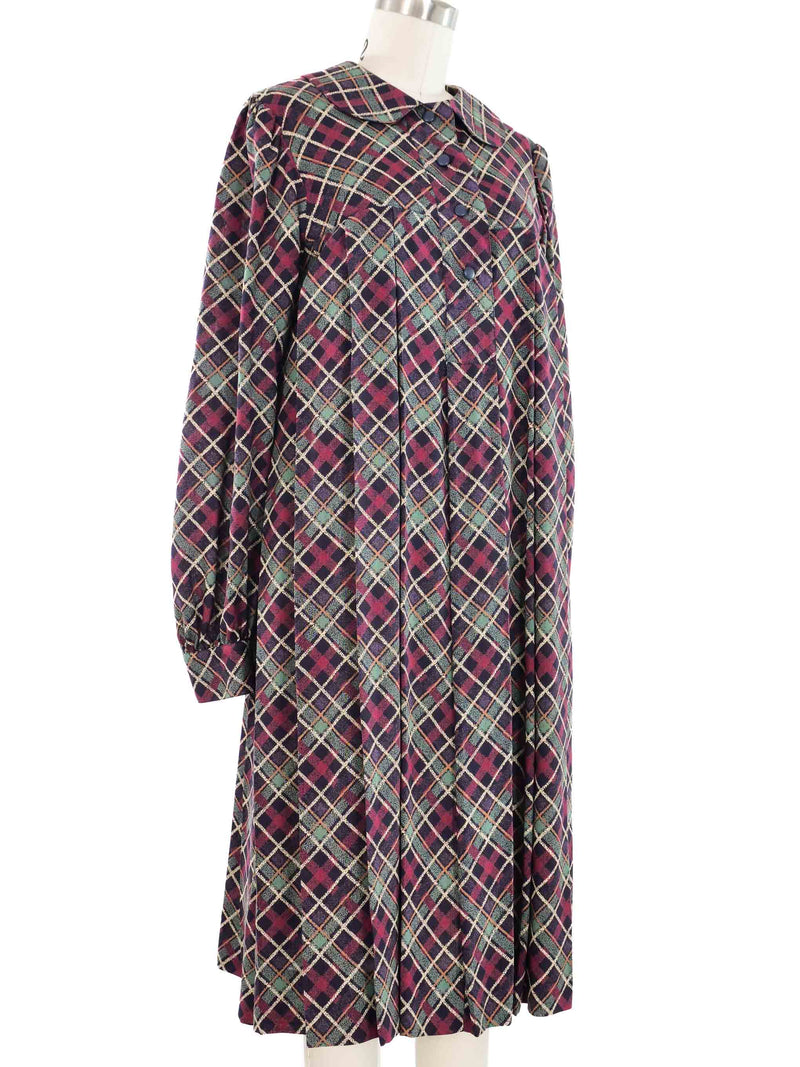 Yves Saint Laurent Peter Pan Collar Smock Dress