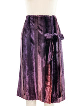 Jean Paul Gaultier Ombre Plush Velvet Skirt