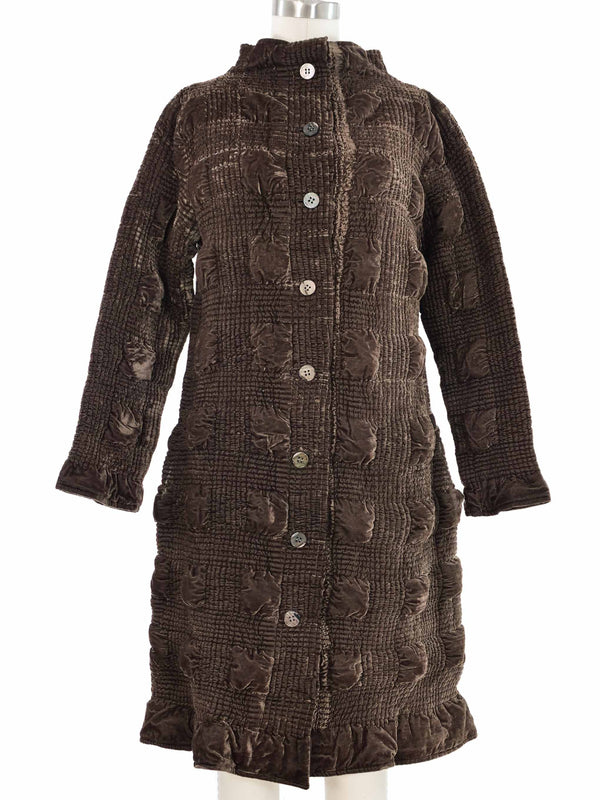 1990s Yoshiki Hishinuma Textured Moss Velvet Jacket