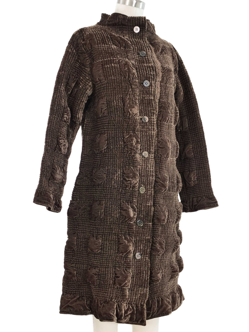 1990s Yoshiki Hishinuma Textured Moss Velvet Jacket