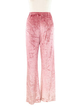 1960s Dusty Rose Velvet Tunic Ensemble