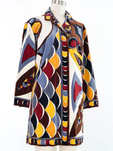 Emilio Pucci Optical Print Velvet Jacket