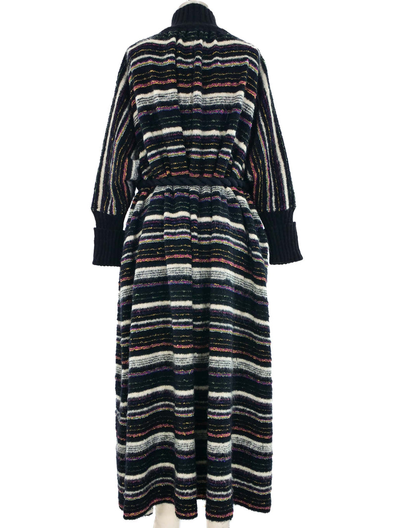 1970s Missoni Striped Mohair Maxi Cardigan