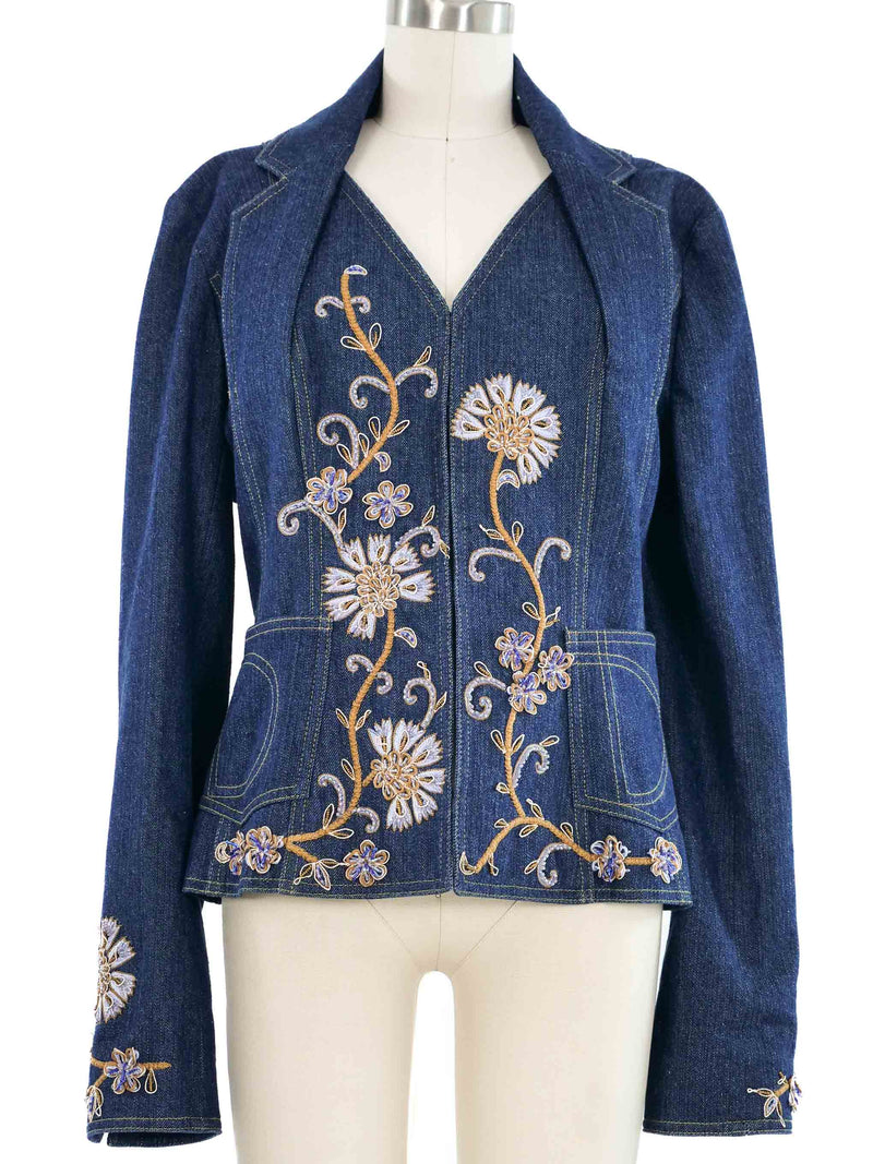 Christian Dior Embroidered Denim Jacket