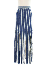 Jean Paul Gaultier Shredded Denim Skirt Bottom arcadeshops.com