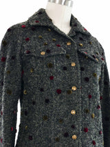 Christian Dior Dotted Wool Jacket