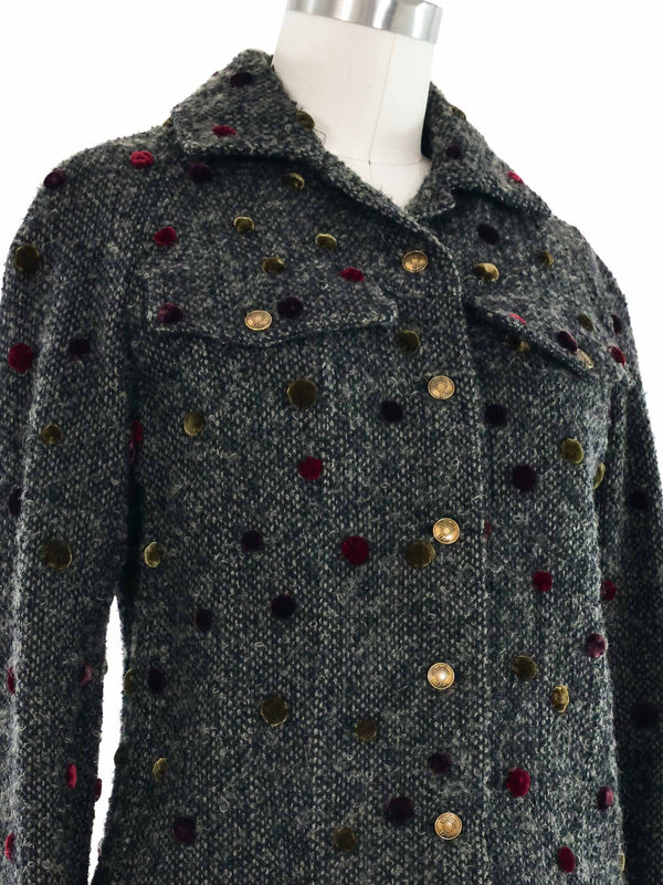 Christian Dior Dotted Wool Jacket