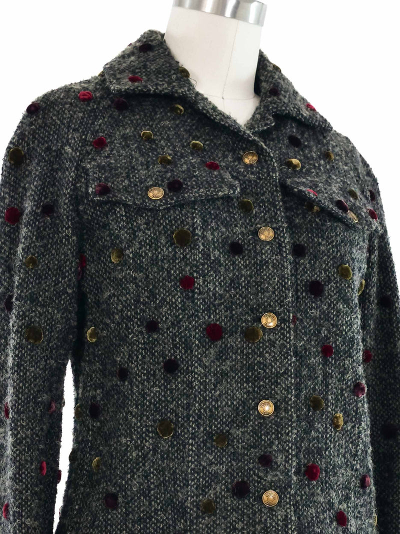 Christian Dior Dotted Wool Jacket