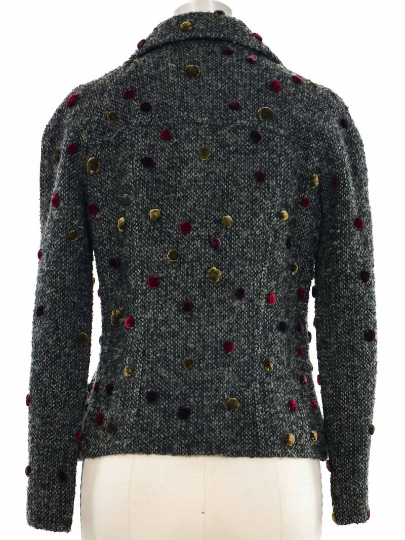 Christian Dior Dotted Wool Jacket