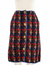 1960s Bonnie Cashin Tweed Turnlock Skirt Bottom arcadeshops.com