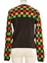 1970s Givenchy Checkered Sweater