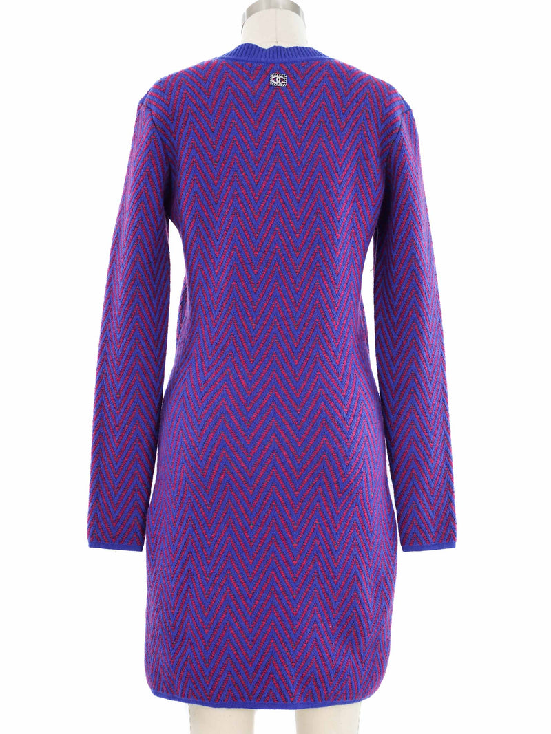 2021 Chanel Logo Knit Sweater Dress