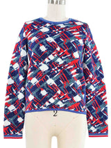 Chanel Abstract Metallic Sweater