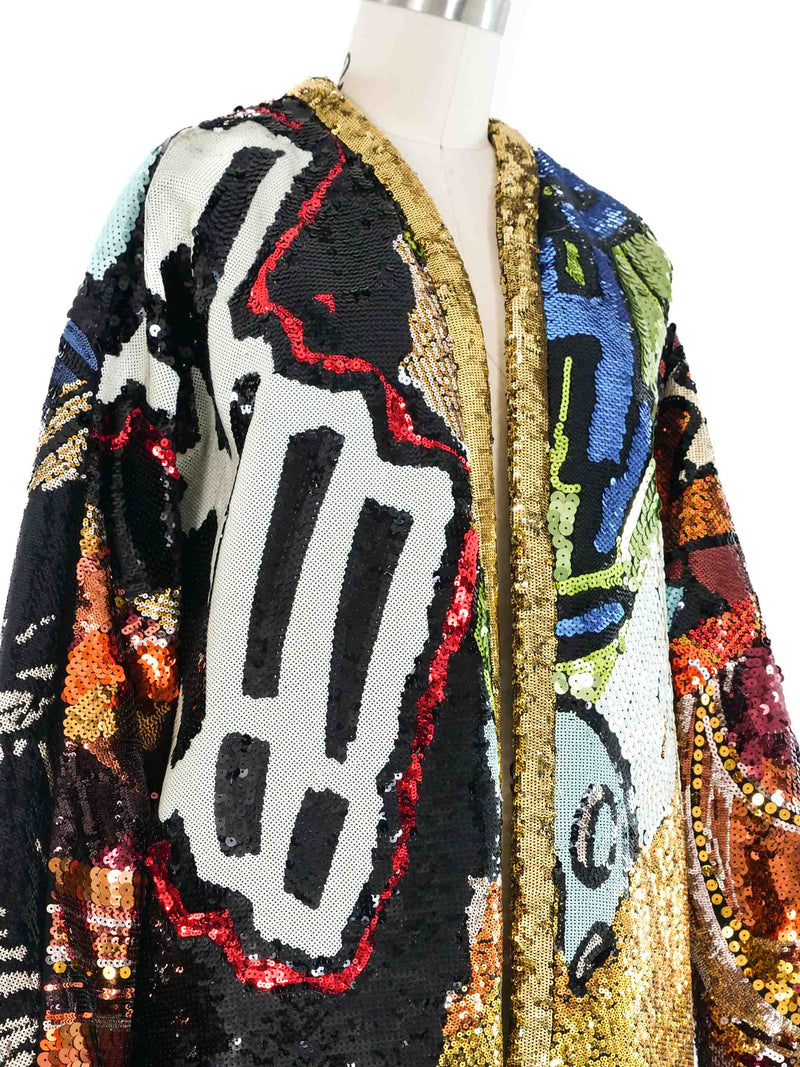 2019 Celine x Christian Marclay Cartoon Graphic Jacket