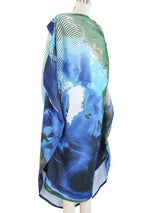 Issey Miyake Globe Print Plisse Dress Dress arcadeshops.com