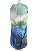 Issey Miyake Globe Print Plisse Dress Dress arcadeshops.com