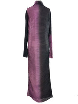 Krizia Two Tone Plisse Gown