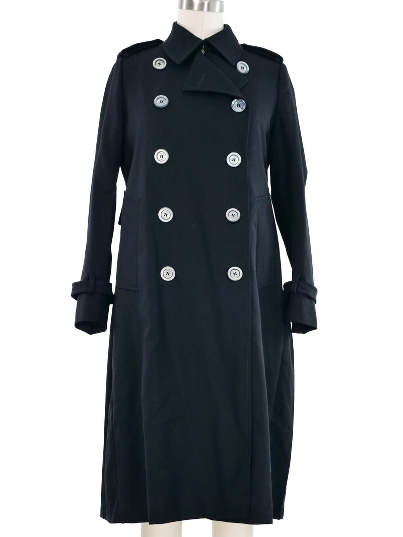 2015 Gucci Pleat Back Trench Coat