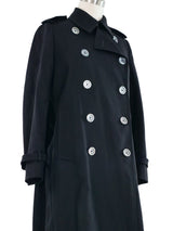 2015 Gucci Pleat Back Trench Coat