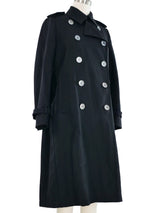 2015 Gucci Pleat Back Trench Coat
