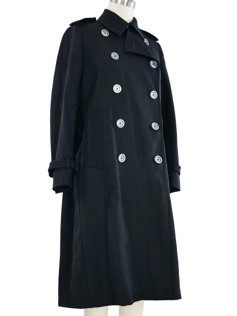 2015 Gucci Pleat Back Trench Coat