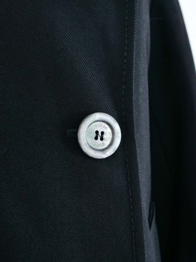 2015 Gucci Pleat Back Trench Coat