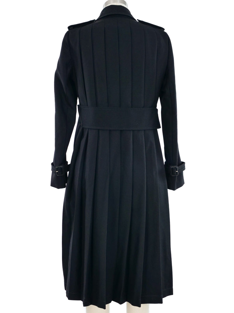 2015 Gucci Pleat Back Trench Coat